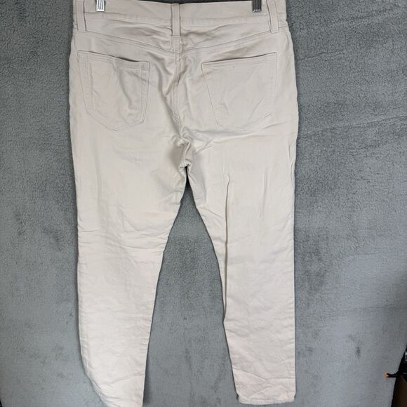 Banana Republic Pants Mens 33x21 Beige Athletic Fit Traveler Chino Tapered Leg - Picture 8 of 11